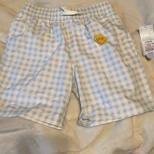Cat & Jack gingham swim shorts